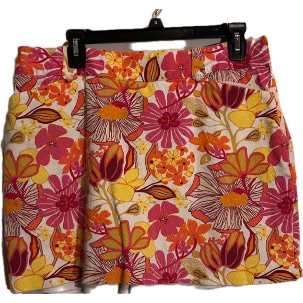 Bette & Court Skirt Golf Skort Activewear Floral Pull On Size 12